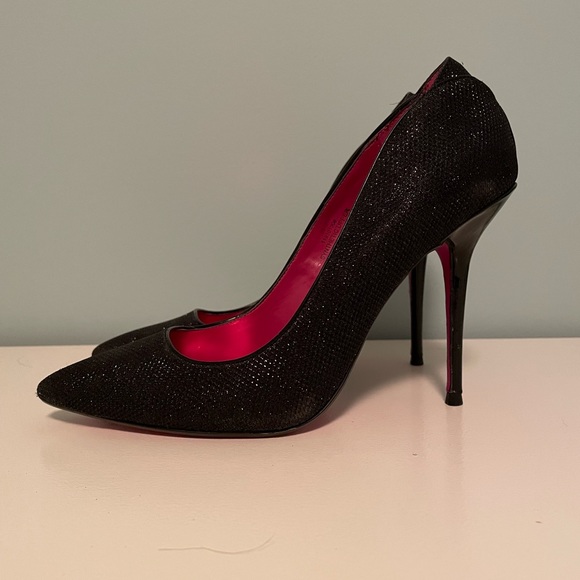 Black Sparkly Barbie Heels - Picture 3 of 4